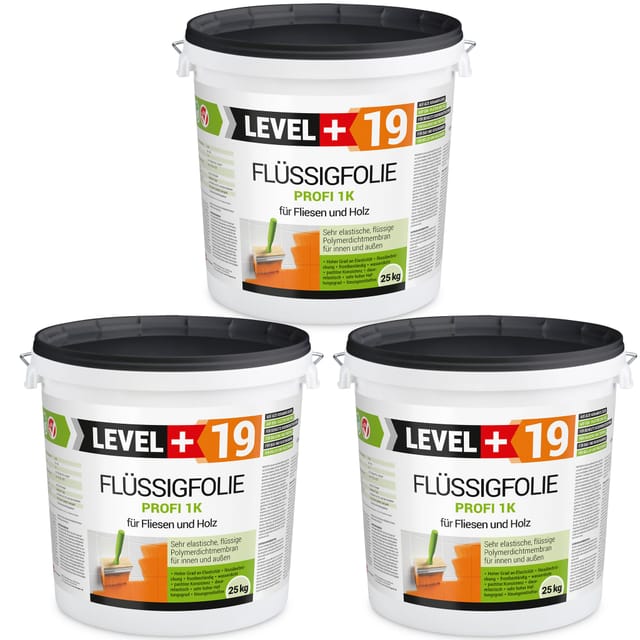 Level+ Flüssigfolie Dichtfolie Abdichtung Holz L+19 - 75kg