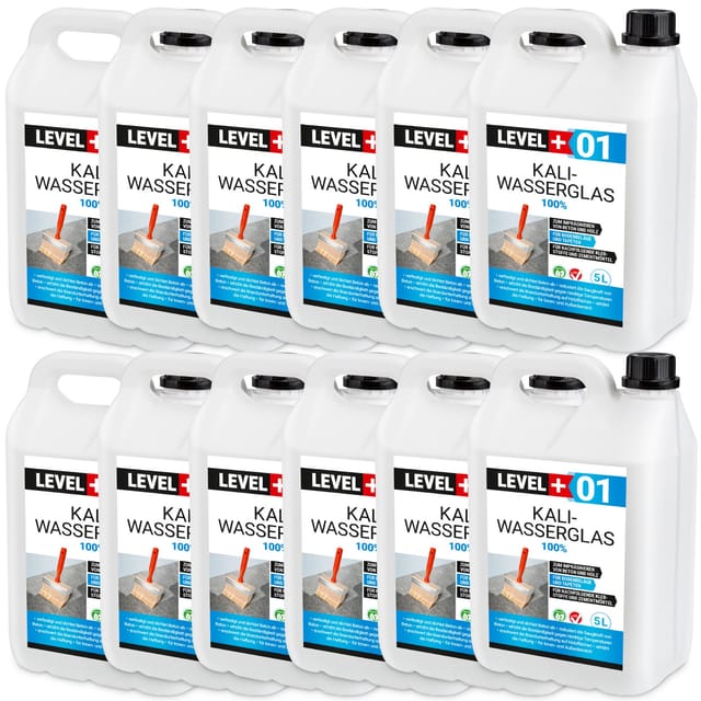 Level+ Kaliwasserglas Unverdünnt Grundierung L+01 - 60l