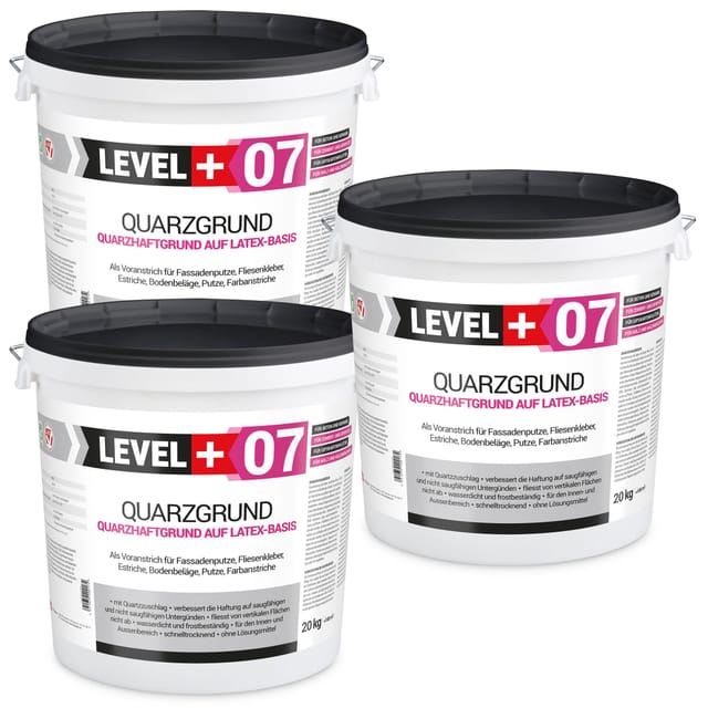 Level+ - Level+ Quarzgrund Grundierung Putzhaftgrund Holz Osb L+07 - 60kg