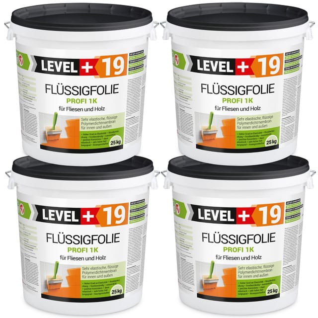 Level+ Flüssigfolie Dichtfolie Abdichtung Holz L+19 - 100kg