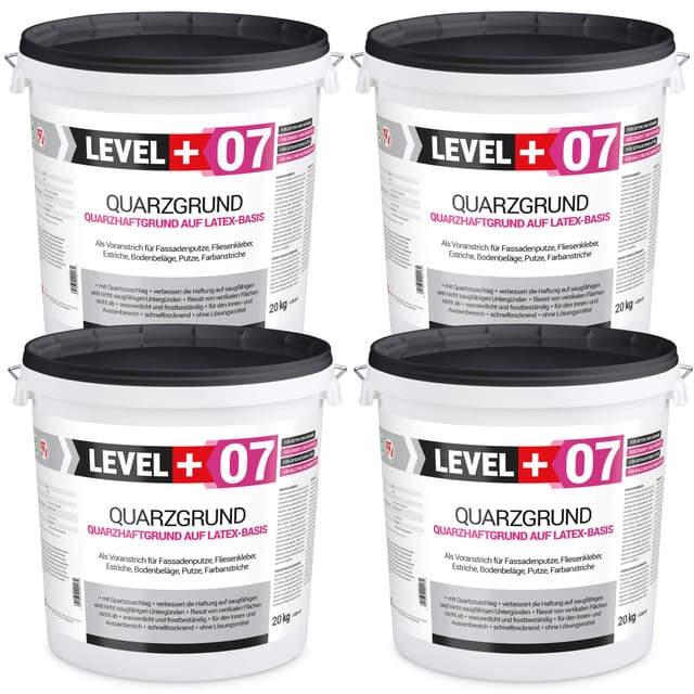Level+ - Level+ Quarzgrund Grundierung Putzhaftgrund Holz Osb L+07 - 80kg