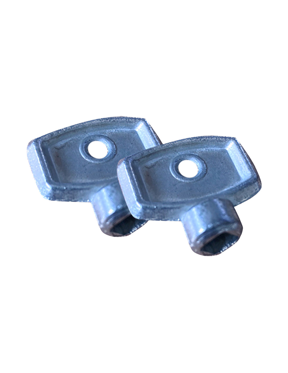 Radiator-auslüftungsschlüssel Aus Zamak Mit Nikellack 9x24,55x23 Mm 2 Stück