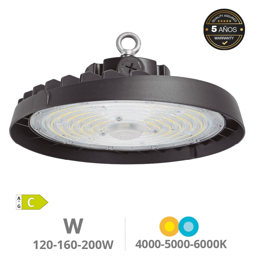 Industrielle Led-hallenleuchte Asuan 120-160-200w 70-90-120º 4000-5000-6500k