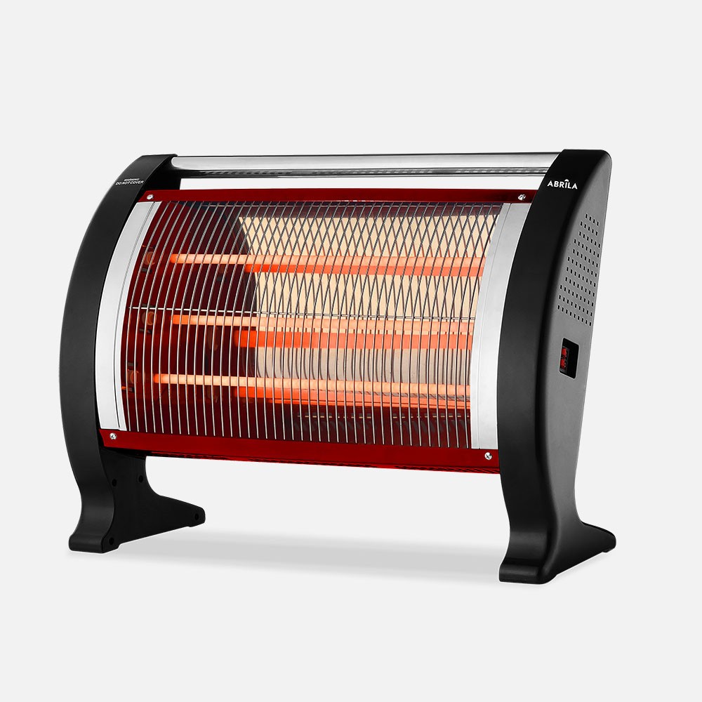Elektrische Quarzofen Ananta Schwarz 2000w 3pot 3elem Antivuelco Asa 41x56x18cm