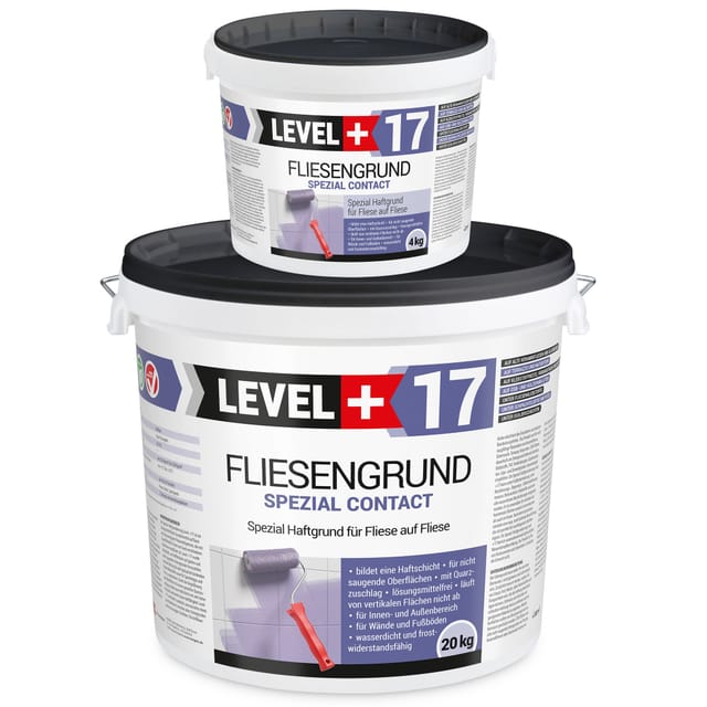 Level+ - Level+ Fliesengrund Haftgrund Quarzgrund Fliesengrundierung L+17 - 24kg