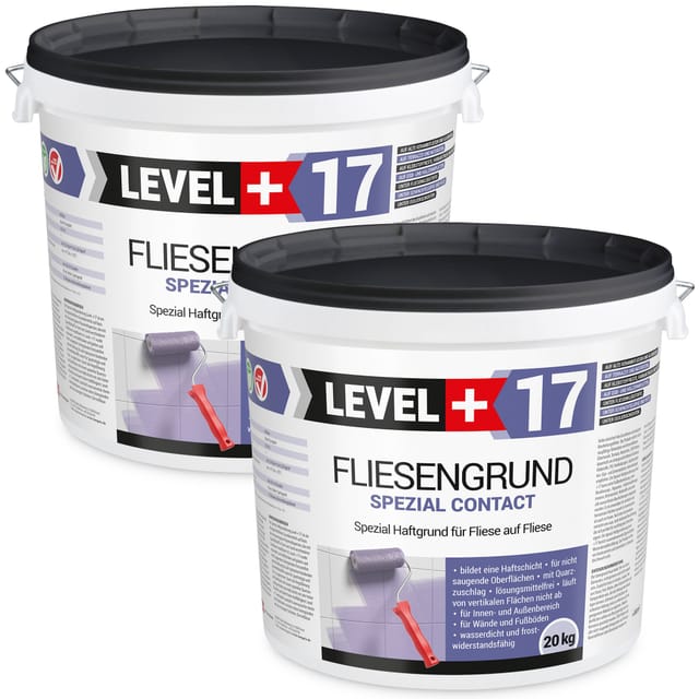 Level+ Fliesengrund Haftgrund Quarzgrund Fliesengrundierung L+17 - 40kg