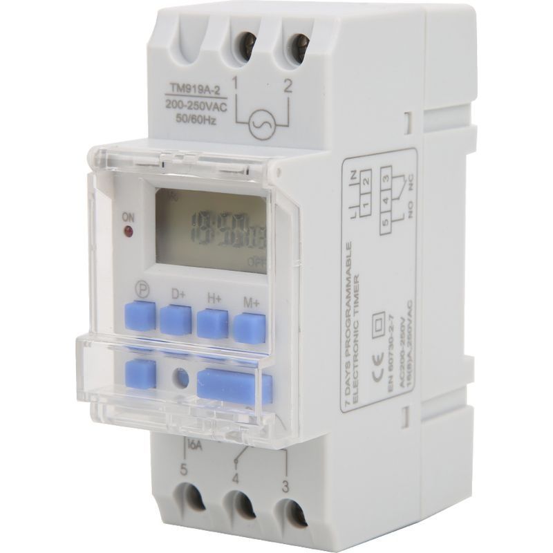 Tm919a-2 200-250v Ac 16a Lcd 7 Jours Interrupteur Minuteur Digital Programmable,interrupteur Horaire Programmable