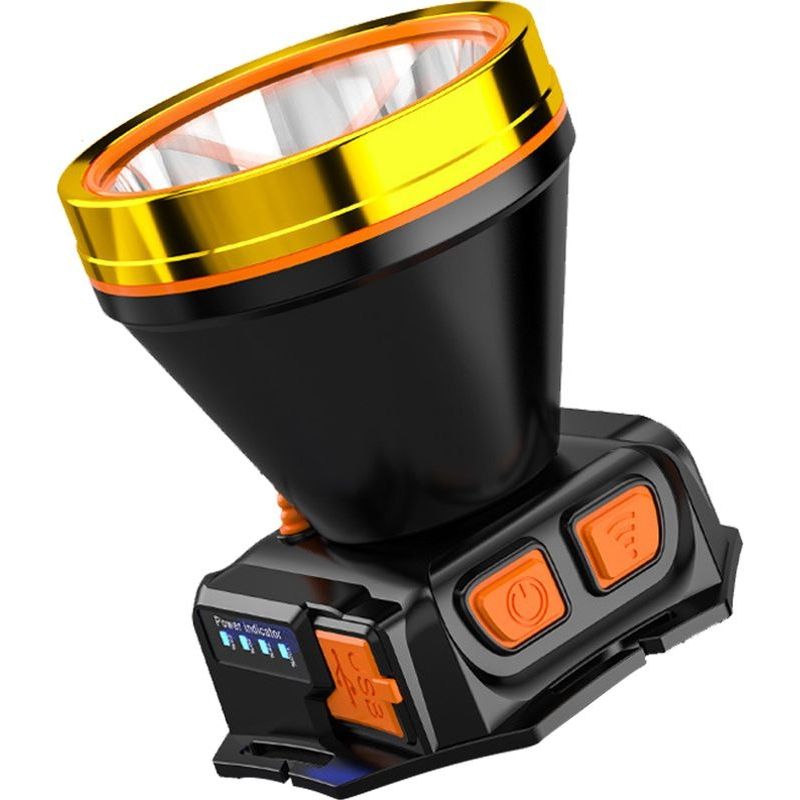 Usbrechargeabledirigélampe Frontale Avec Capteur, Ultra-lumineuse, Idéale Pour Le Camping, La Pêche, La Chasse, Lumière Blanche.55mèche De Lampe