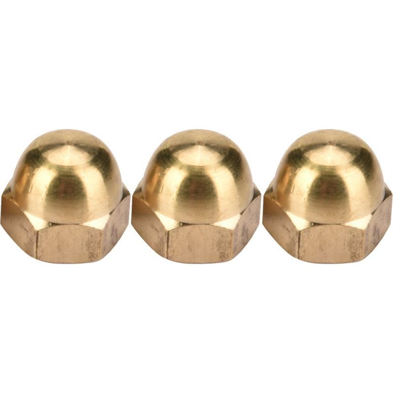 Kit D'Écrous Borgnes En Laiton, Capuchon À Tête Bombée, Ensemble D'Écrous Hexagonaux, Fixations De Véhicule (m8, 10 Pièces)
