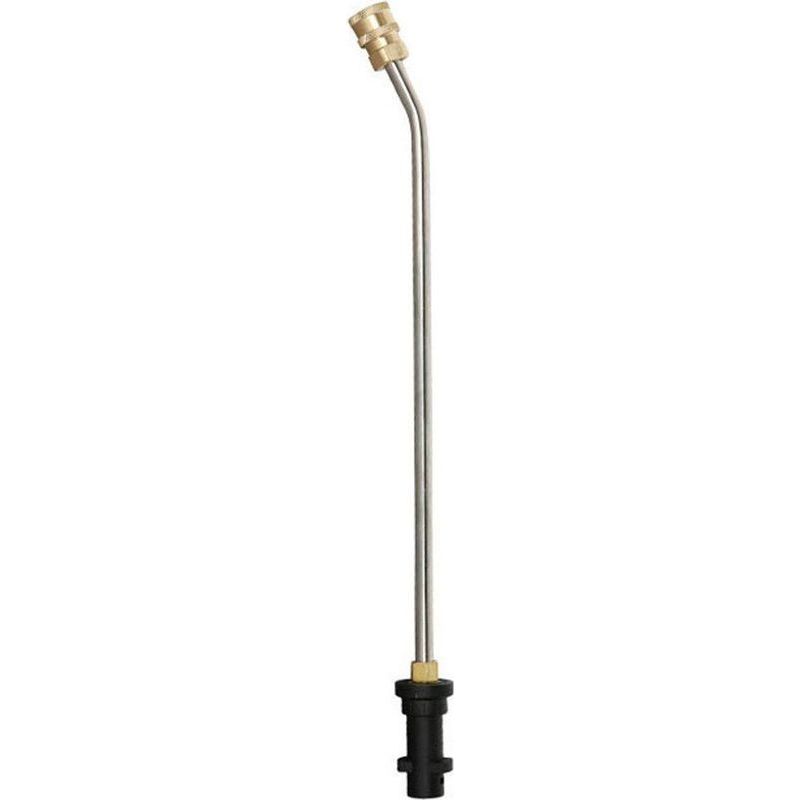 Accessoire De Nettoyeur De Gouttière Pour Nettoyeur Haute Pression, Remplacement De Baguette D'Extension Coudée En Acier Inoxydable Pour Karcher K2 K3 K4 K5 K6 K7, 4000psi (30 Degrés)