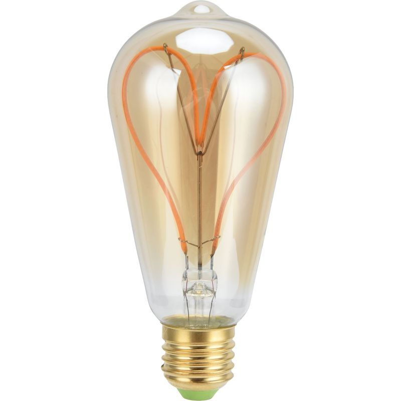 Ampoule Vintage E27 4w, Haute Transmission, Filament En Spirale Flexible, Luminosité Réglable, Led Chaude 220v