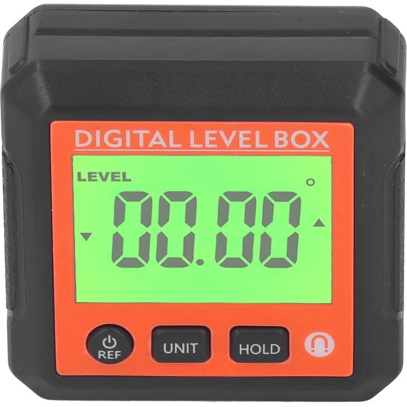 Boîte De Niveau Numérique, Rapporteur Magnétique Portable De Haute Précision, Inclinomètre, Jauge D'Angle Pour Le Travail Du Bois, Chantier De Construction, Orange