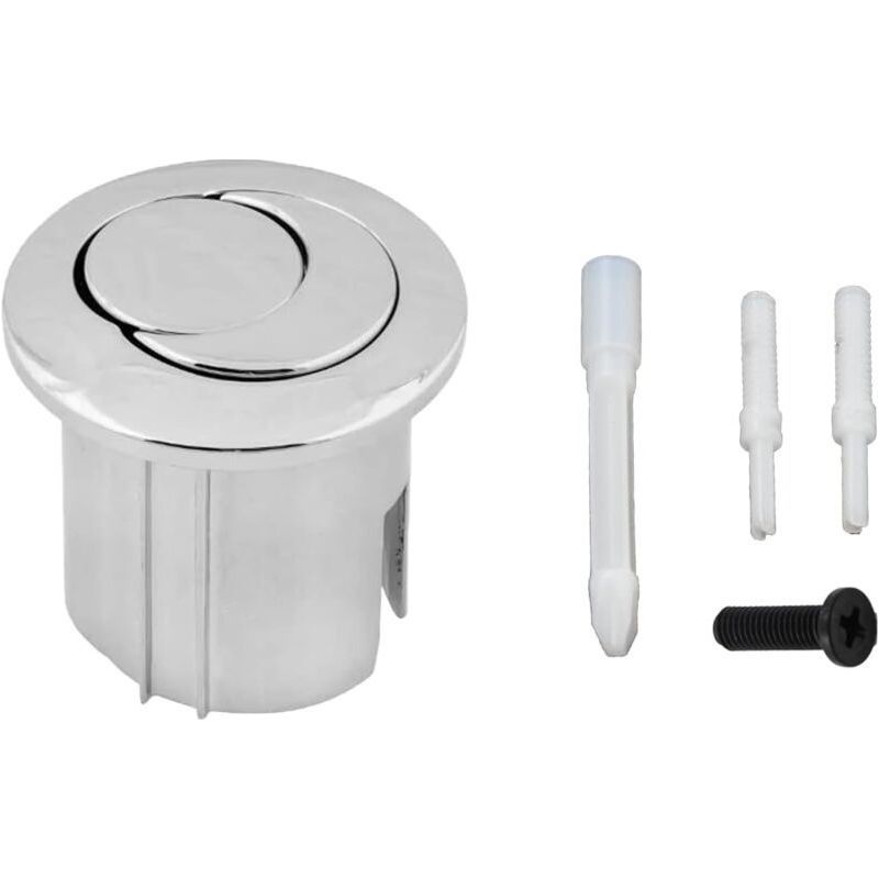 Bouton De Chasse D\'eau Double Style D2d Double Pression Demi-lune À Portée Courte Portée Ah0001800r Compatible Avec Le Réservoir De Chasse D\'eau Roca D2d Bouton Poussoir Wc 822043001
