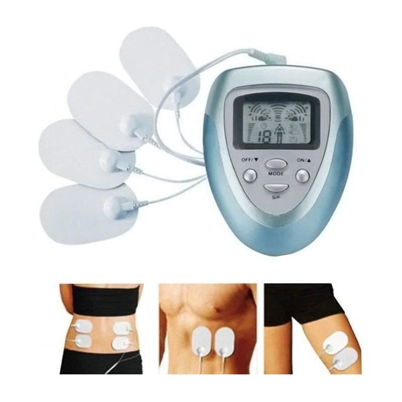 Appareil Electro-musculation Cuisses Abdos Amincissant Massage - Vibrante - Musculation - 4 Electrodes - 1 Connecteur - 1 Man H01f2