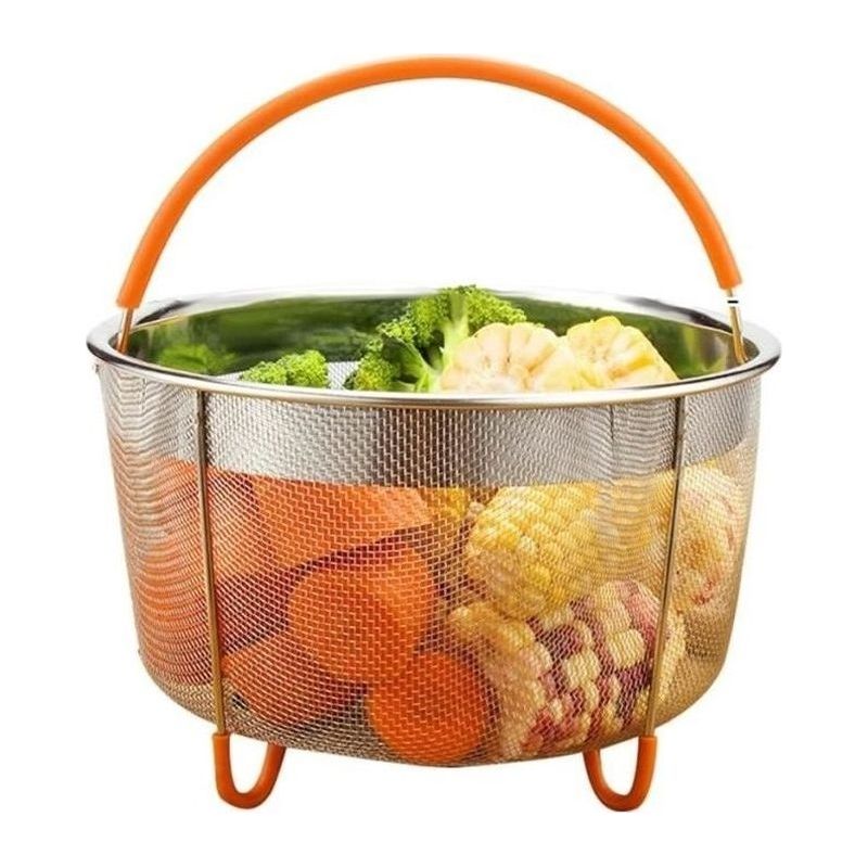 Panier Vapeur,acier Inoxydable Panier À Vapeur,panier Vapeur 6l,avec Poignée,pour Cuisson Vapeur Multifonction Accessoires Cookeo