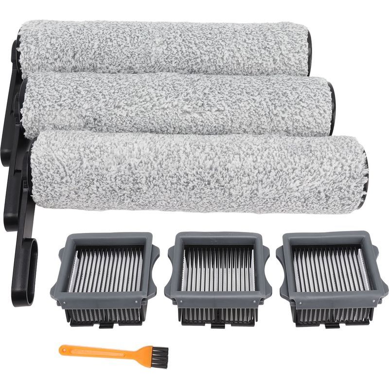Kit De Pièces De Rechange Pour Aspirateur Tineco S5 3 Brosses À Rouleau Souple 3 Filtres Haute Efficacité Brosse De Nettoyage Incluse