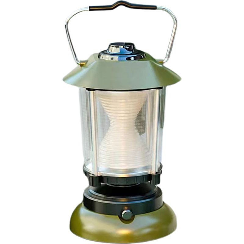 Dirigélampes De Camping,épilampe Torche D'Urgence Rechargeable, Équipement De Survie, Petite Verte1800milliampère