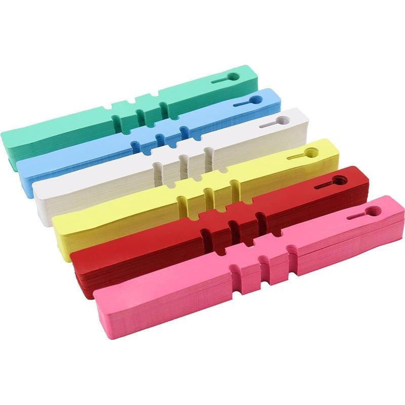 Étiquettes D'Arbre 600 Pièces Étiquettes De Plantes En Plastique 6 Couleurs Garden Etiquettes Signes Imperméables Réutilisables Plant Marker& Labels Suspendues Marqueur Pépinière V7g01