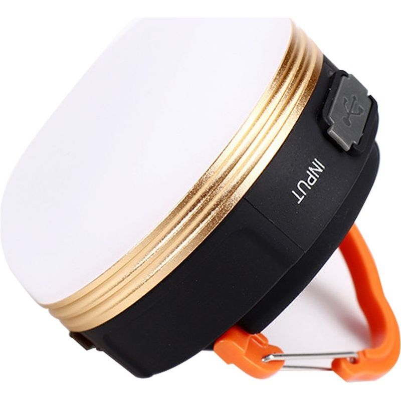 Dirigélampe De Camping D'Urgence, Lampe De Tente Lumineuse Et Multifonctionnelle, Modèle Orange Rechargeable
