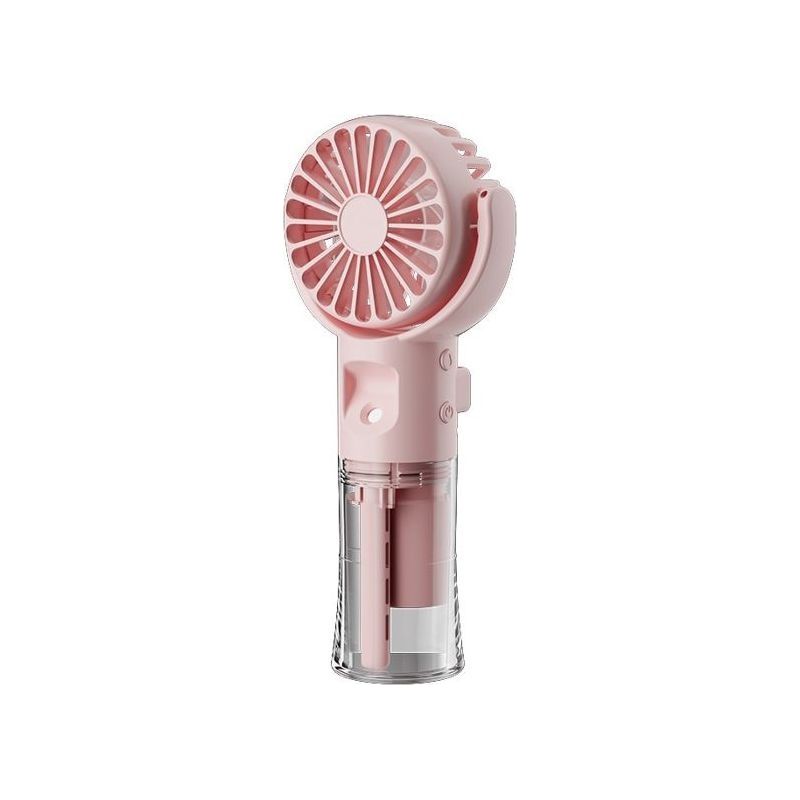 Ventilateur Portatif Mini Ventilateur Brumisateur Portatif Rechargeable Par Usb 4 Vitesses Réglables Pour Camping, Onglet