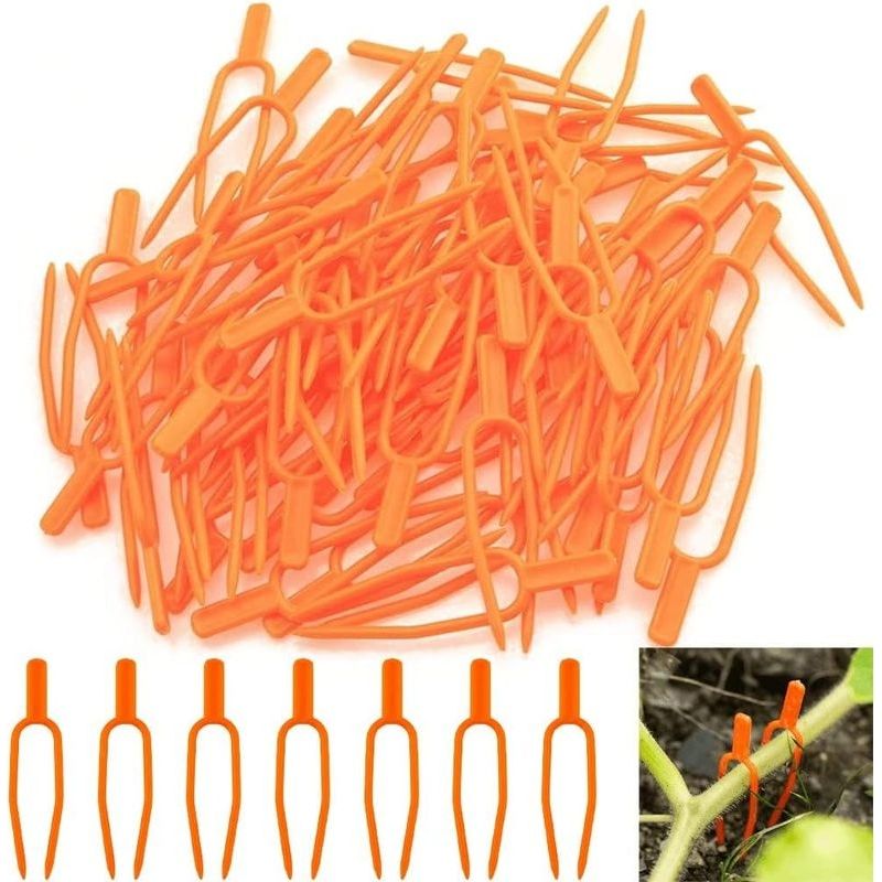 Fourche De Plantation De Fraises 150pcs Fourche Agricole Pour La Fixation Pince Plante Clip Fixation Montage Outils De Jardin
