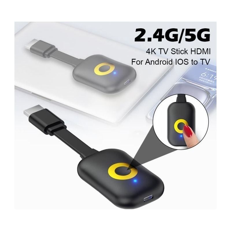Récepteur-décodeur Hdmi 4k - Wifi 802.11 B/g/n - Compatible Android/ios/windows