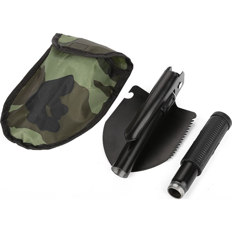 Pelle De Survie Pliante Multifonction Avec Boussole Pour Camping En Plein Air Randonnée Voyage