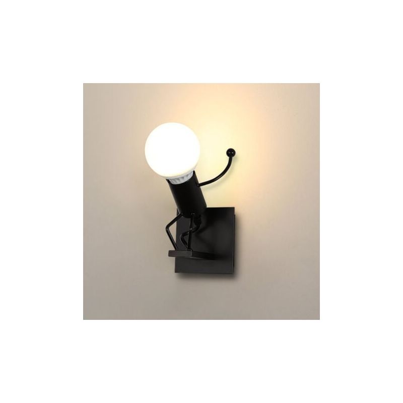 Applique Murale Interieur Led, Moderne Lampe Murale, E27 Vintage En Métal Lampe Pour Salon Chambre Hall Escalier Pathway