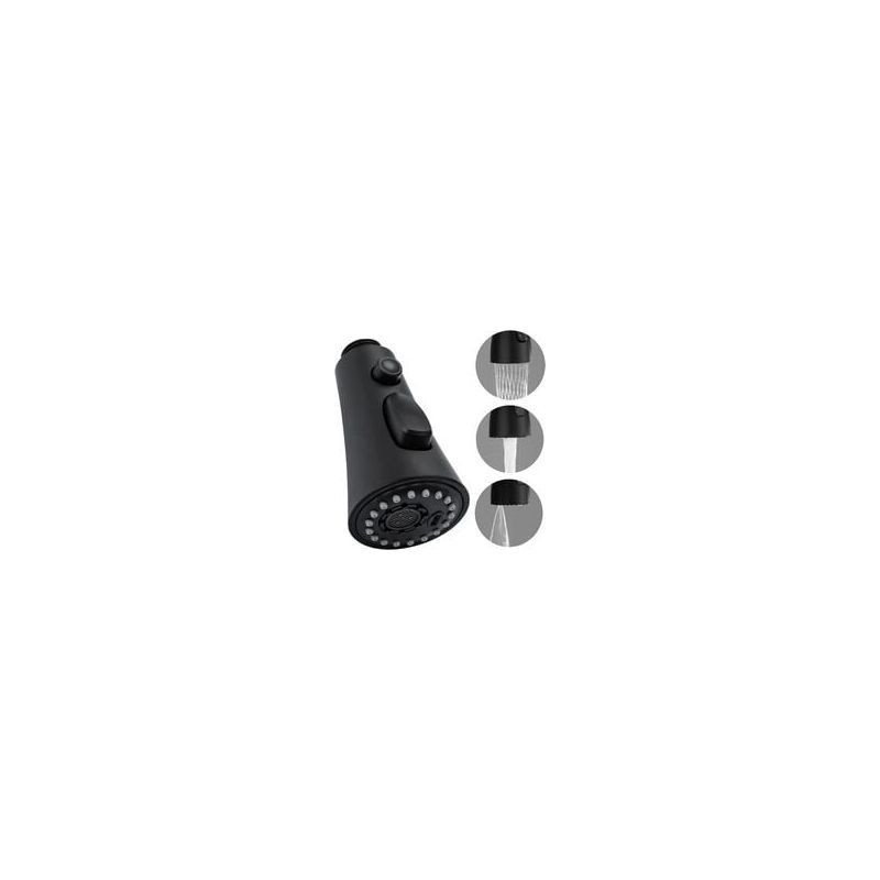 3 Modes Douchette Robinet Cuisine, Extractible Douchette Evier Cuisine G1/2 Tête Robinet Cuisine Douchette Remplacement Pour Salle De Bain Lavabo Chromé Noir