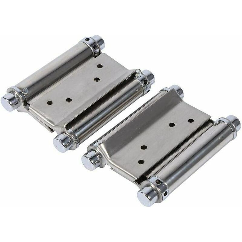 2 Pcs Charnières De Porte 3ih Charnieres De Double Action Ressort Charnières De Porte En Acier Inoxydable Pour Portes D'Interieures Bar Cafe