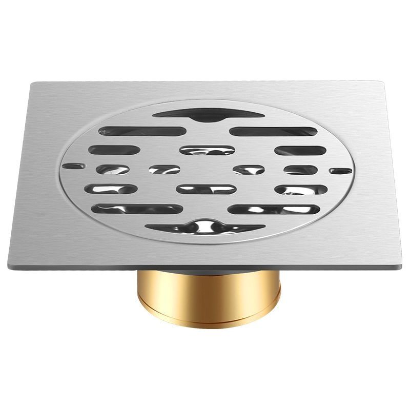 Bonde De Douche Siphon De Sol Carré En Acier Inoxydable Drain Amovible Pour Nettoyage Facile Résistant À La Corrosion Utilisation Salle De Bain Et Cuisine