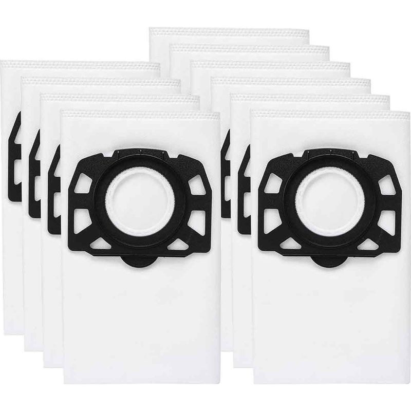 Lot De 10 Sacs Aspirateurs Lavables Pour Karcher Wd4, Wd5, Wd6, Mv4, Mv5 Et Mv6