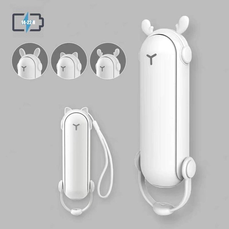 Mini Usb Ventilateur À Main, Ventilateur Usb Rechargeable Avec 2 Vitesses Réglable, Portable Ventilateur Mini Fan De Bureau, Compris Un Morceau D'Aromathérapie (mini Taille, Blanc)-