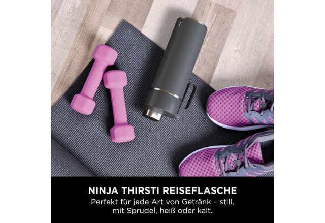 Thirsti 530 Ml Grau Trinkflasche - Ninja