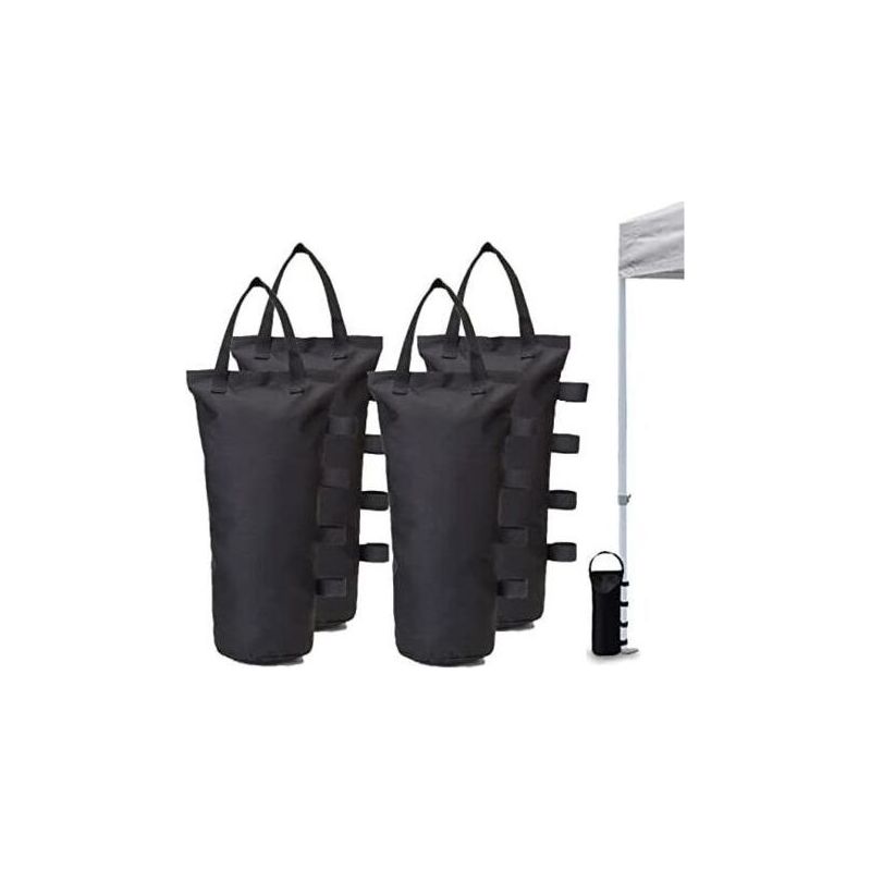 Pa 4er-pack Gewichtstaschen, Beingewichte Für Pop-up-zelt, Pavillongewichte, Pavillongewichte, Gewichte Für Pavillon, Terrassenschirm, Schwarz
