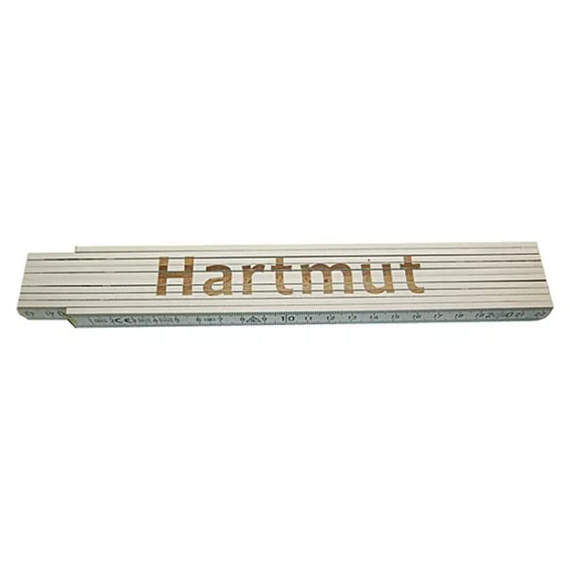 Zollstock Hartmut 2 M Weiß Zollstock