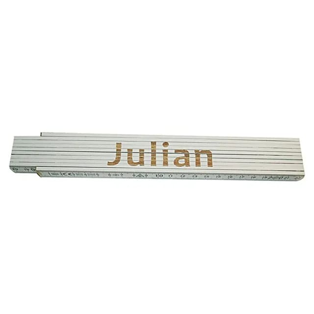 Zollstock Julian 2 M Weiß Zollstock
