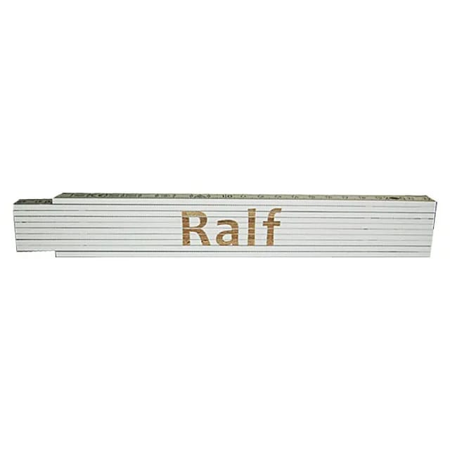 Zollstock Ralf 2 M Weiß Zollstock