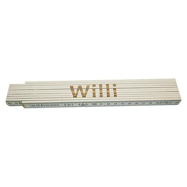 Zollstock Willi 2 M Weiß Zollstock