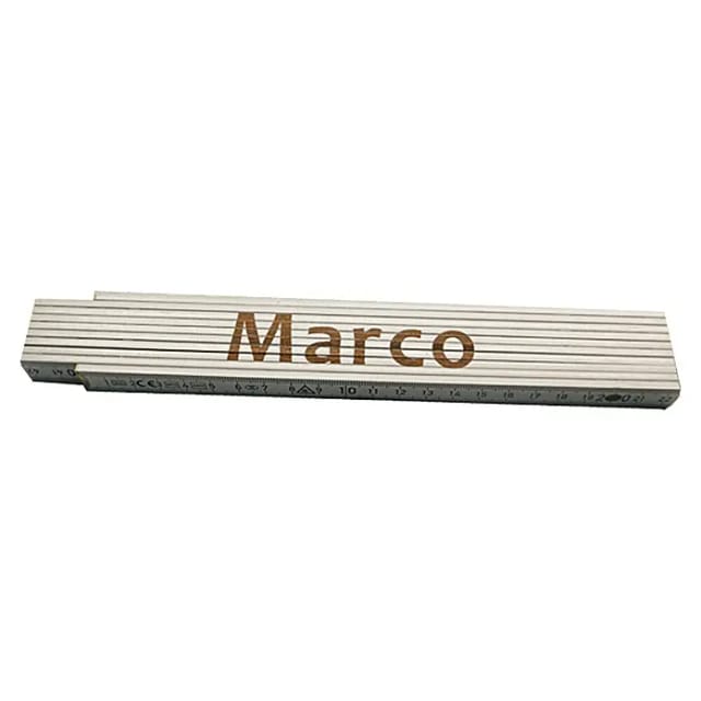 Zollstock Marco 2 M Weiß Zollstock