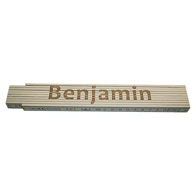 Zollstock Benjamin 2 M Weiß Zollstock
