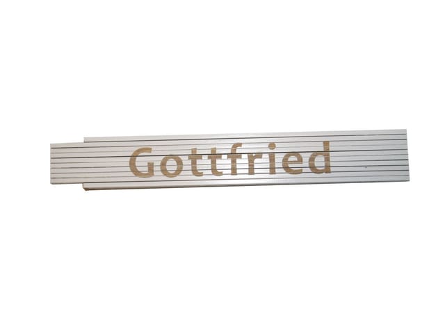 Zollstock Gottfried 2 M Weiß Zollstock