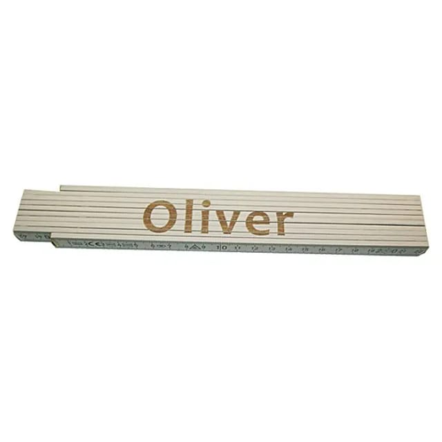Zollstock Oliver 2 M Weiß Zollstock