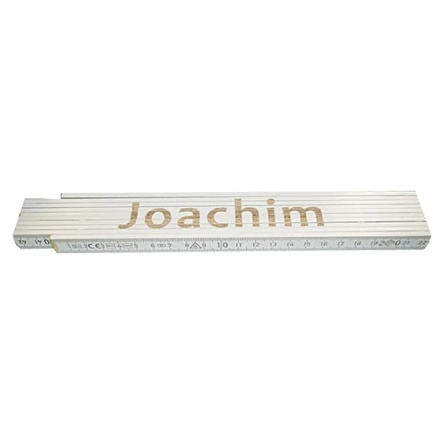 Zollstock Joachim 2 M Weiß Zollstock