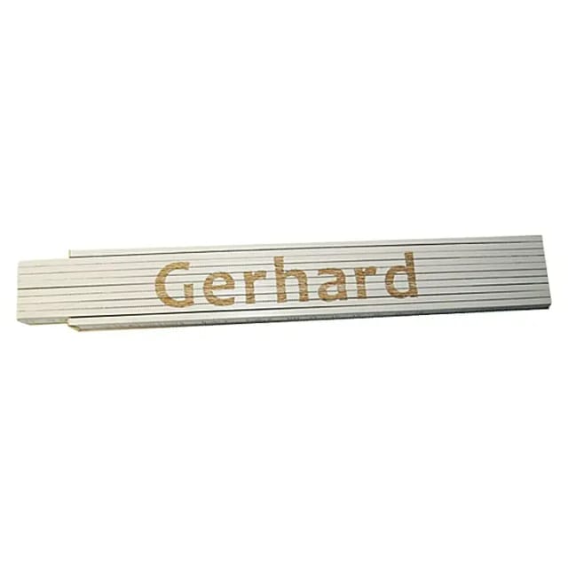 Zollstock Gerhard 2 M Weiß Zollstock