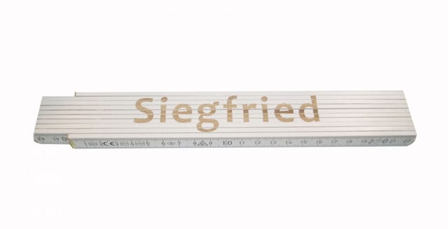 Zollstock Siegfried 2 M Weiß Zollstock