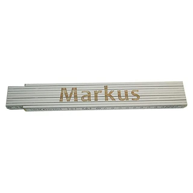 Zollstock Markus 2 M Weiß Zollstock