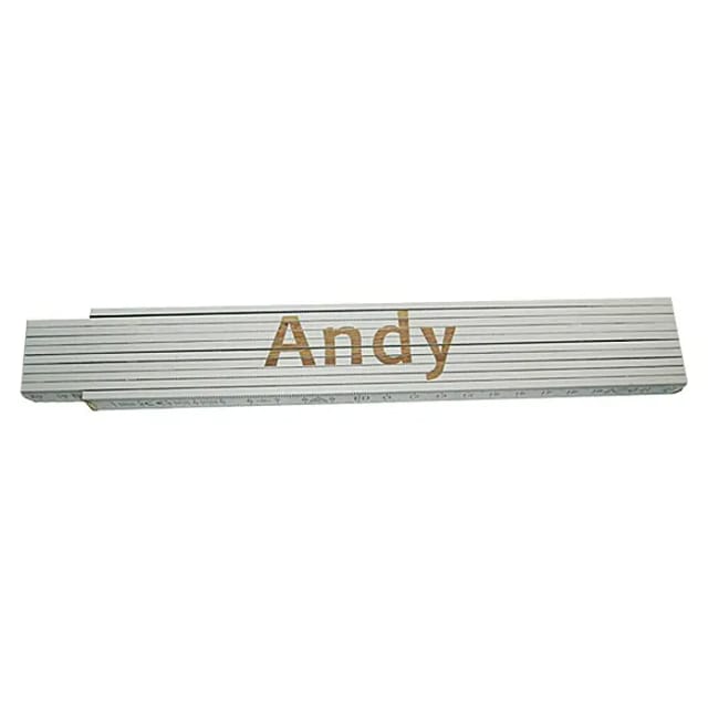 Zollstock Andy 2 M Weiß Zollstock