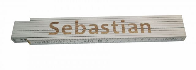 Zollstock Sebastian 2 M Weiß Zollstock