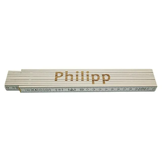 Zollstock Philipp 2 M Weiß Zollstock